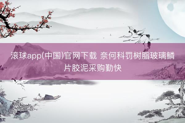 滚球app(中国)官网下载 奈何科罚树脂玻璃鳞片胶泥采购勤快